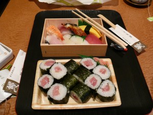 Bento de sushi à la Kyoto Station
