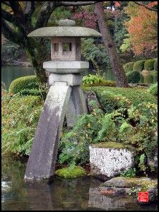 lanterne au jardin de Kenroku-en Japon